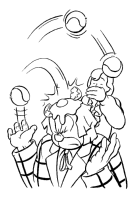 A coloring page of bassie and adriaan